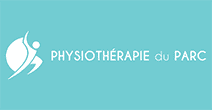 Série de photos illustrant la physiothérapie au parc, pratique de soins manuels et exercices de rééducation en plein air pour améliorer la mobilité et le bien-être.